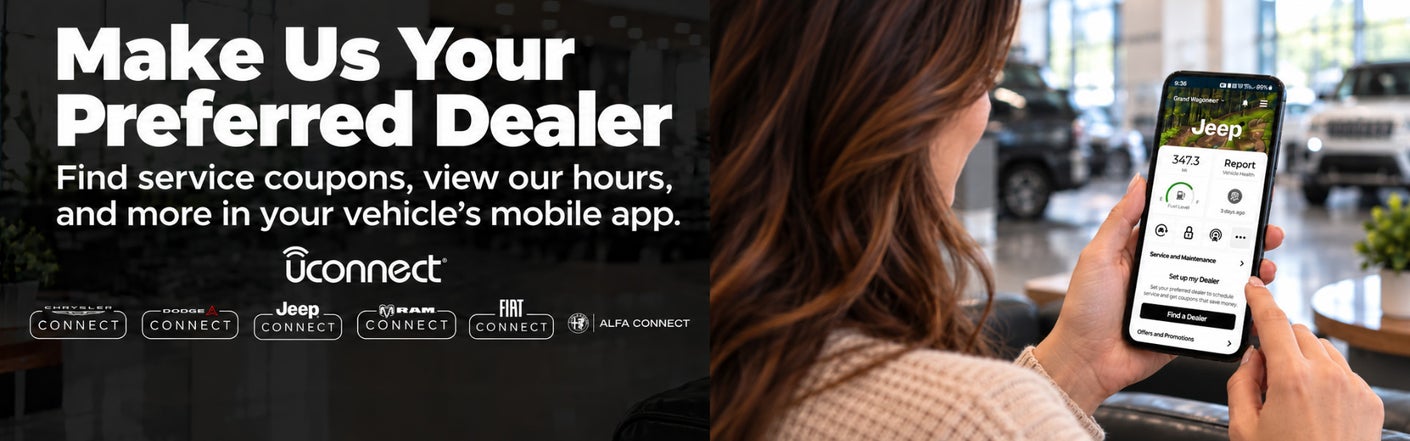 uconnect® make us your preferred dealer | Brad Deery Motors in Maquoketa IA
