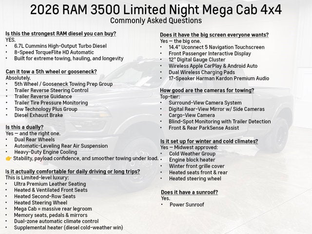 2026 RAM 3500 Limited