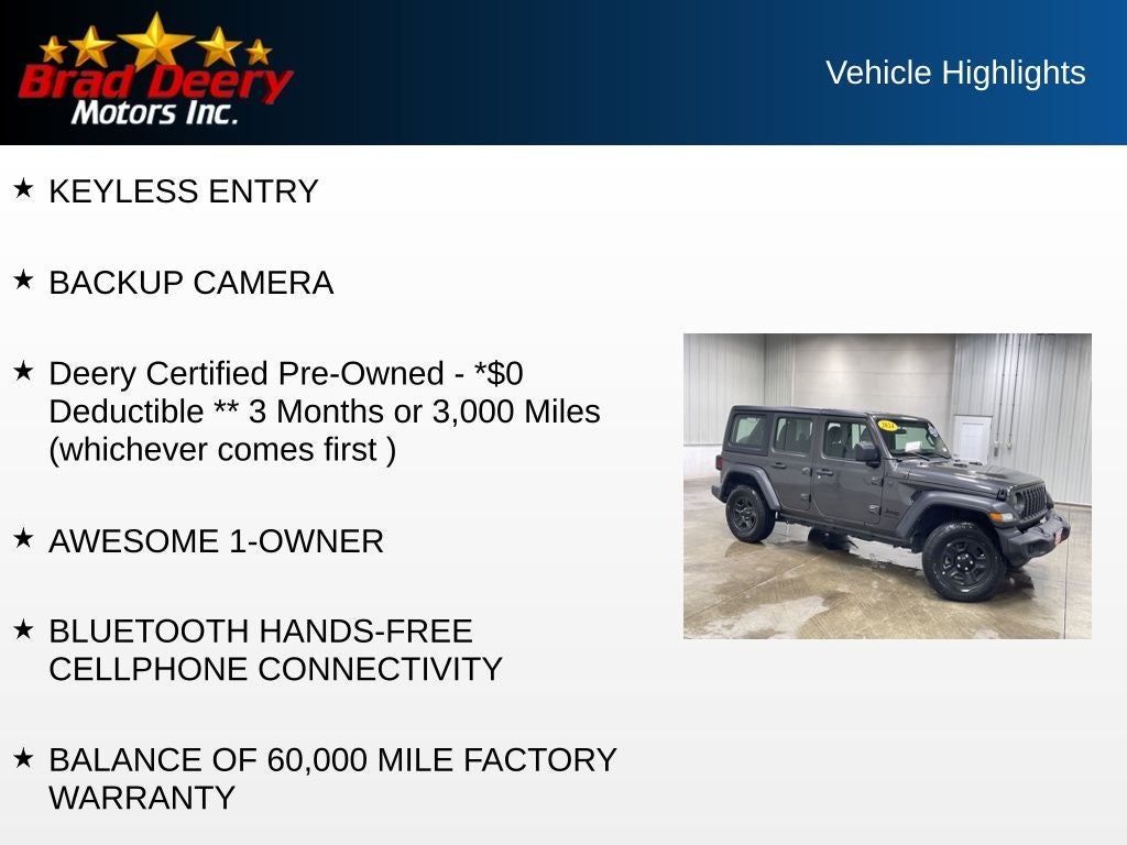 2024 Jeep Wrangler Sport