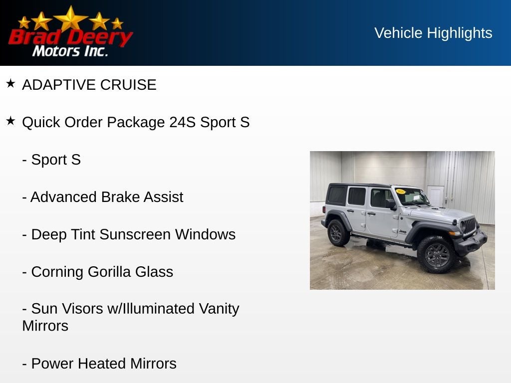2024 Jeep Wrangler Sport S