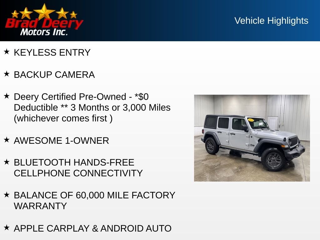 2024 Jeep Wrangler Sport S