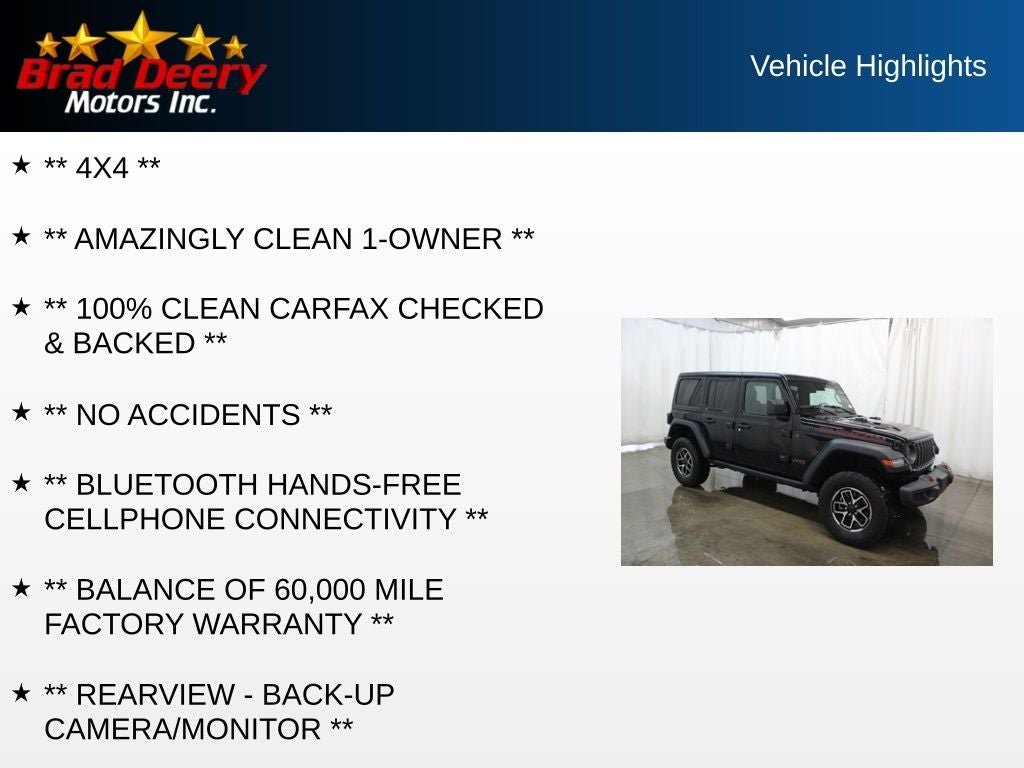 2025 Jeep Wrangler Rubicon 4X4