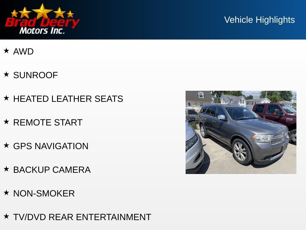 2012 Dodge Durango Crew