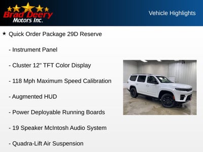 2026 Jeep Grand Wagoneer Limited Reserve