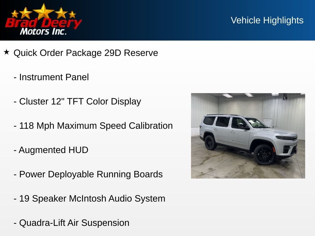 2026 Jeep Grand Wagoneer Limited Reserve
