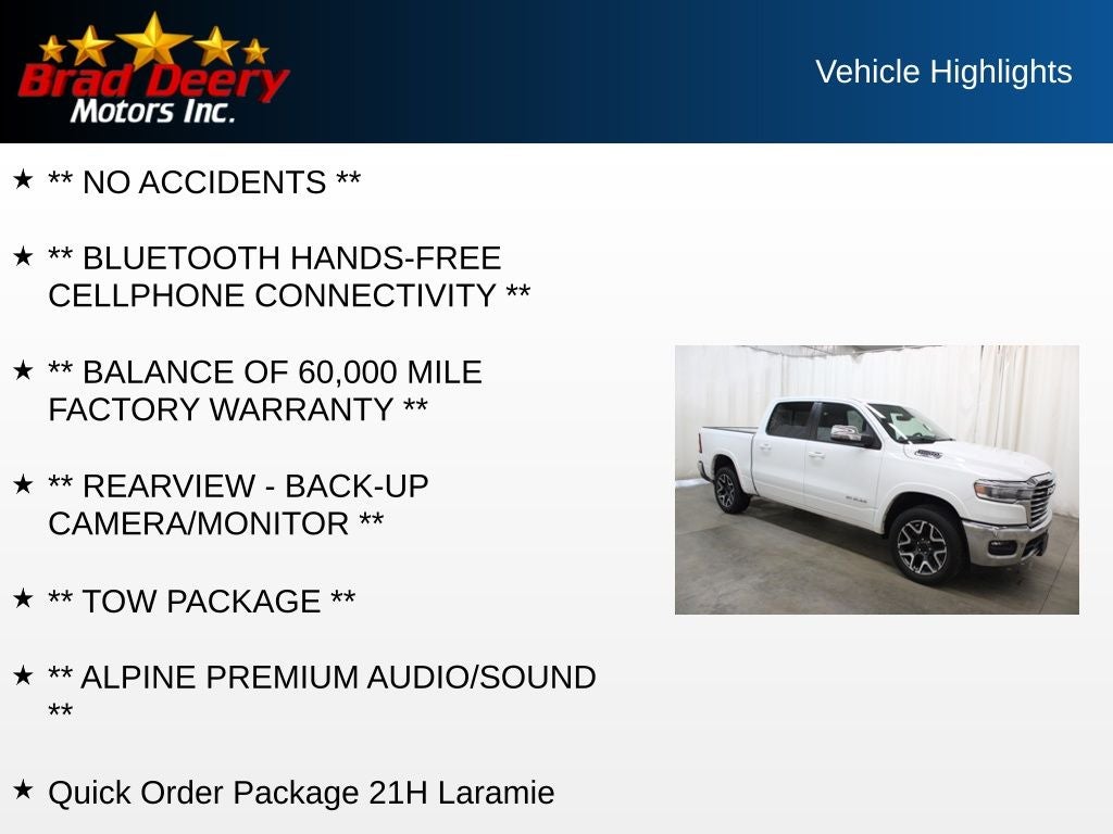 2025 RAM 1500 Laramie Crew Cab 4X4