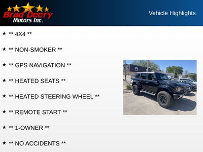 2024 Ford Bronco Raptor 4X4