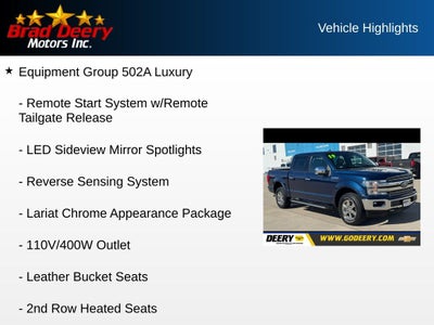 2019 Ford F-150 Lariat Crew Cab 4X4