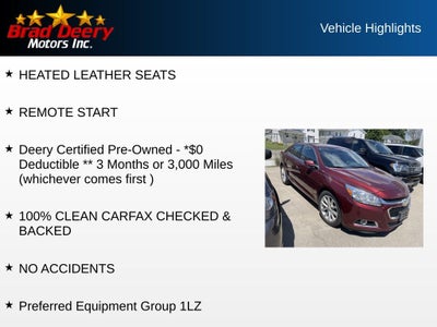 2015 Chevrolet Malibu LTZ 1LZ