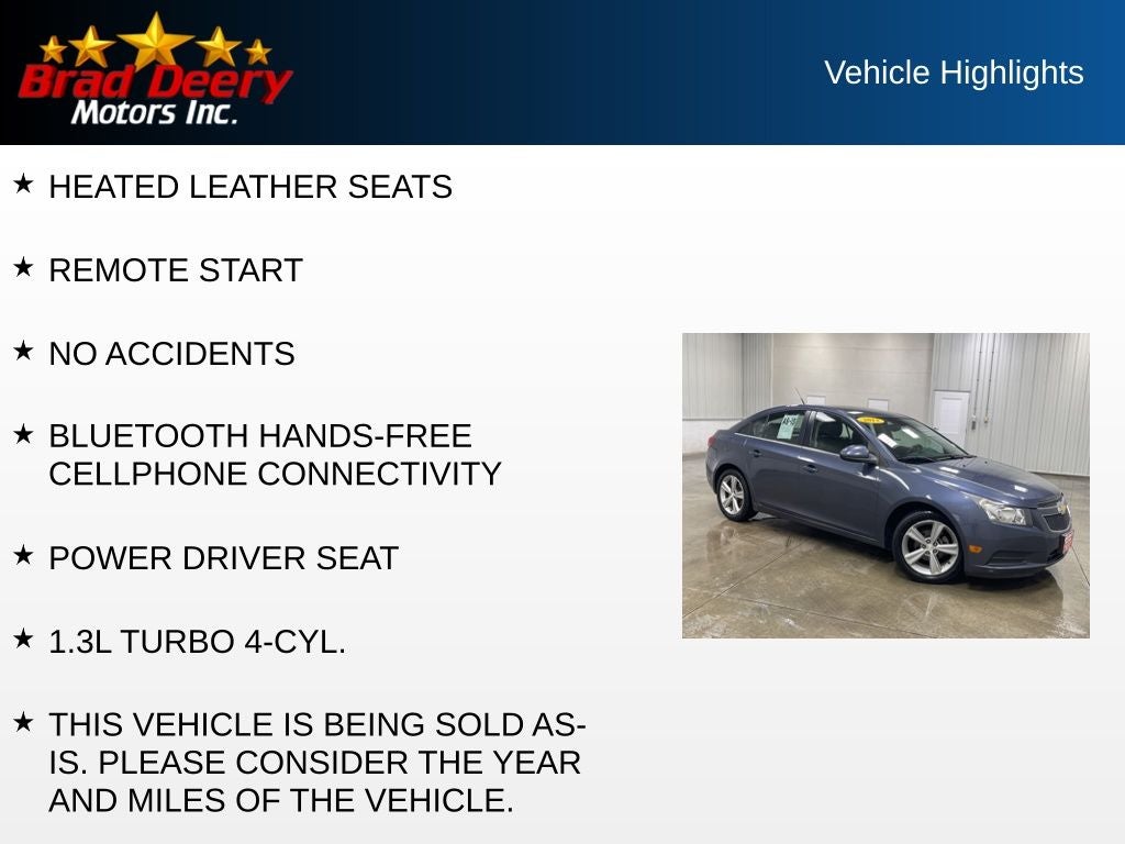 2013 Chevrolet Cruze 2LT