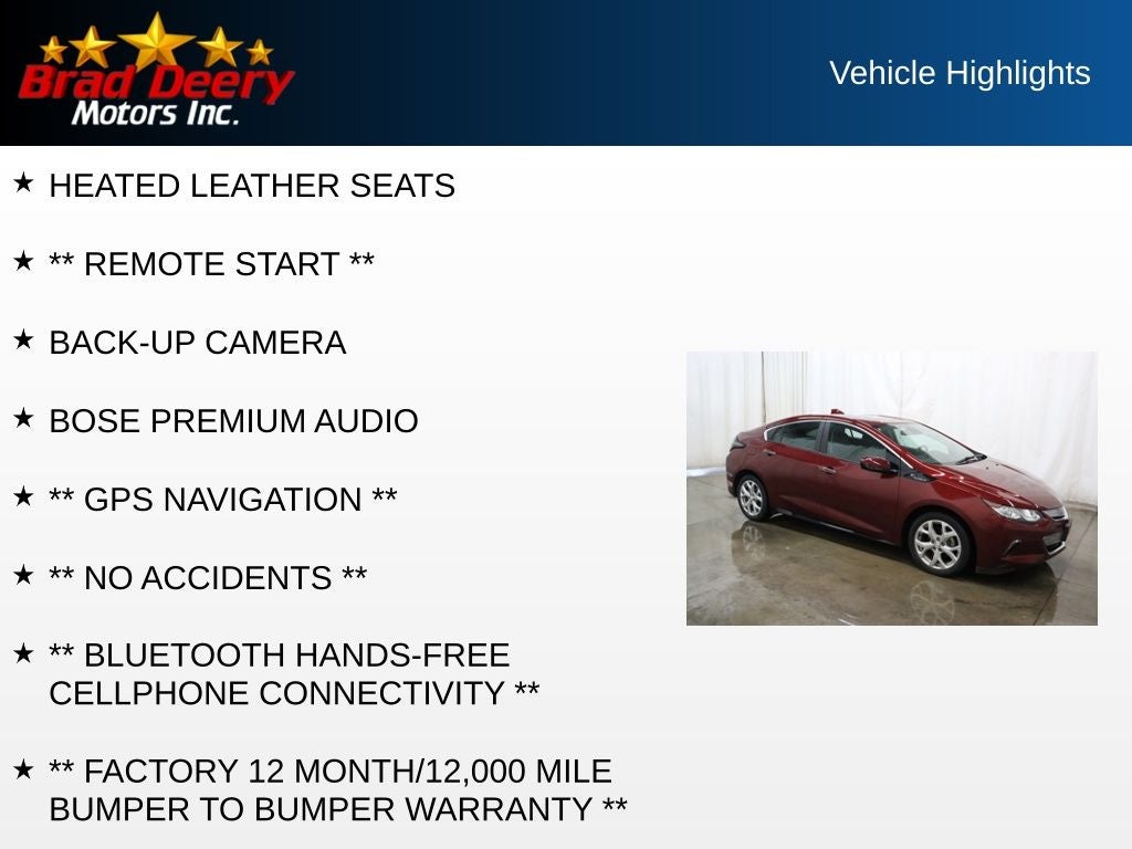 2017 Chevrolet Volt Premier