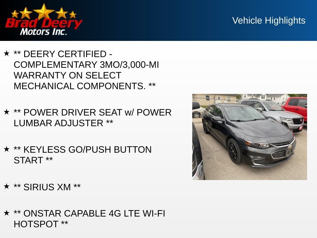 2017 Chevrolet Malibu LT 1LT