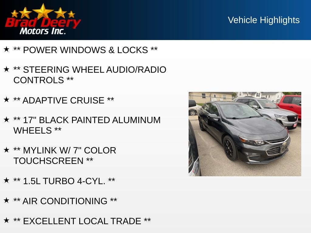 2017 Chevrolet Malibu LT 1LT