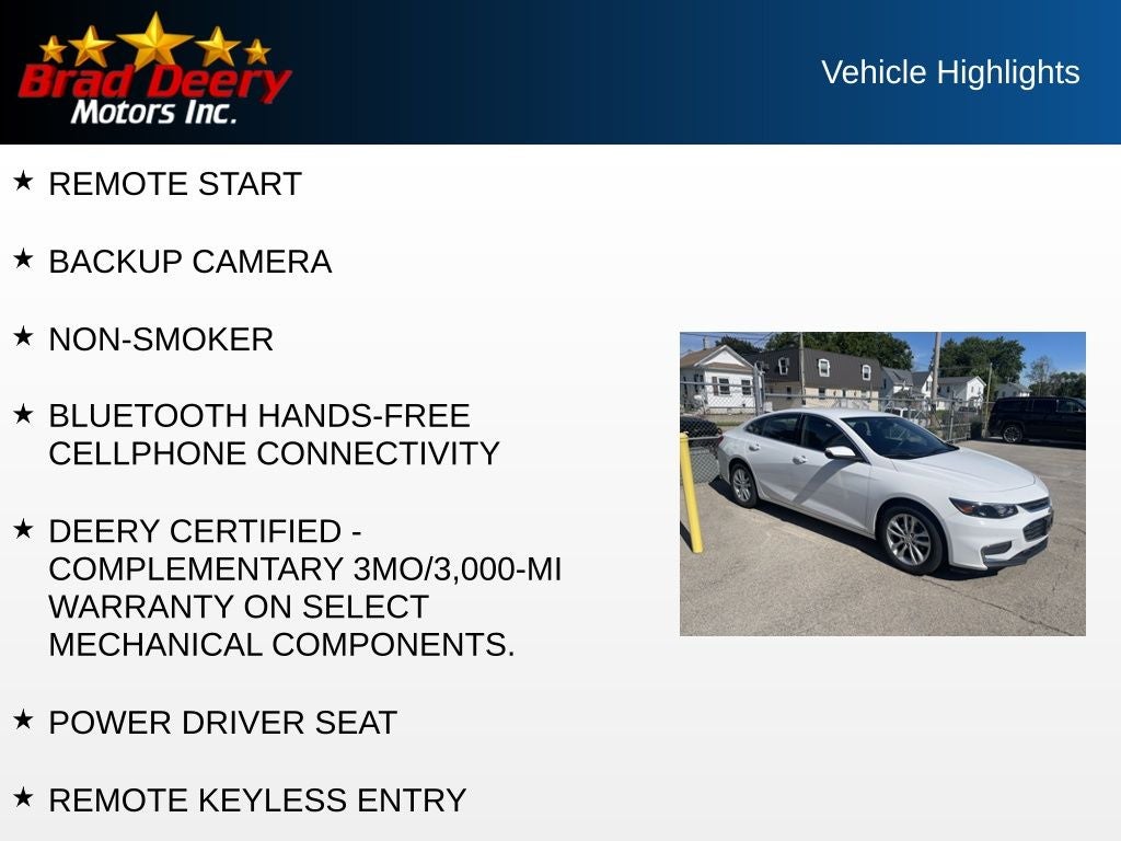 2017 Chevrolet Malibu LT 1LT