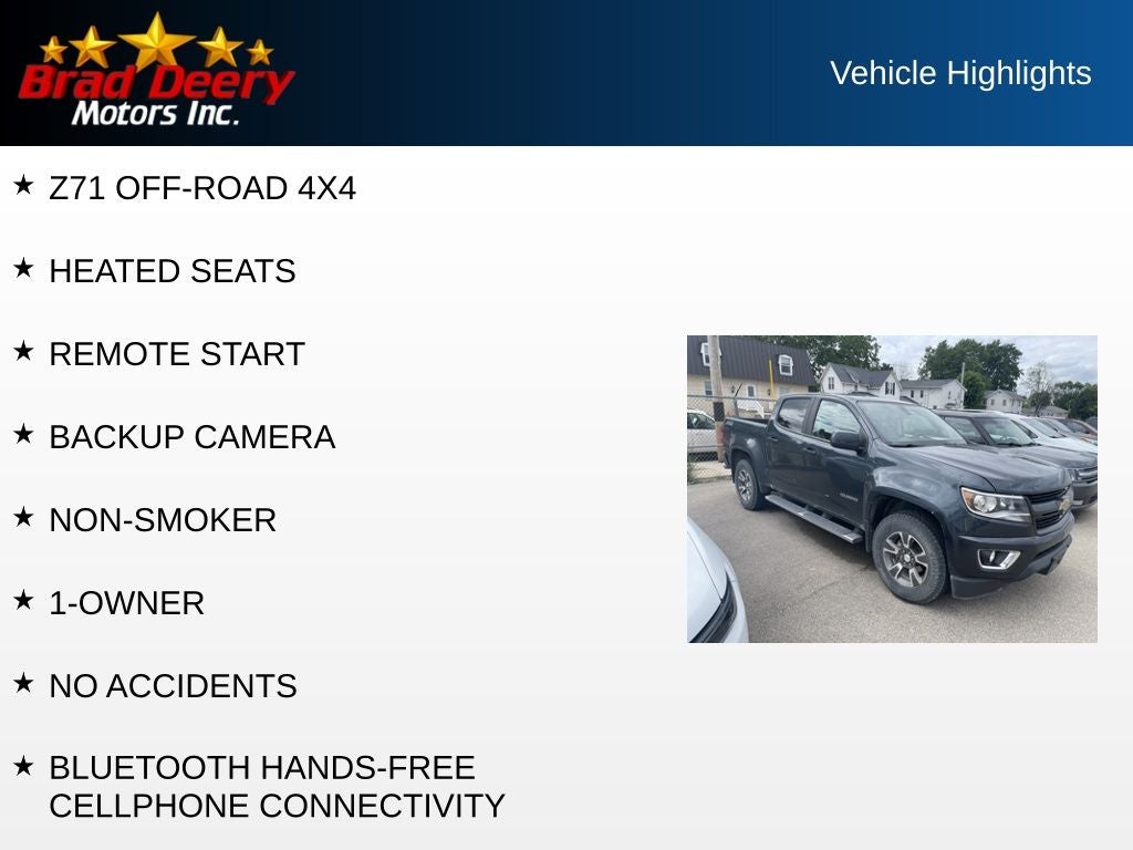 2017 Chevrolet Colorado Z71