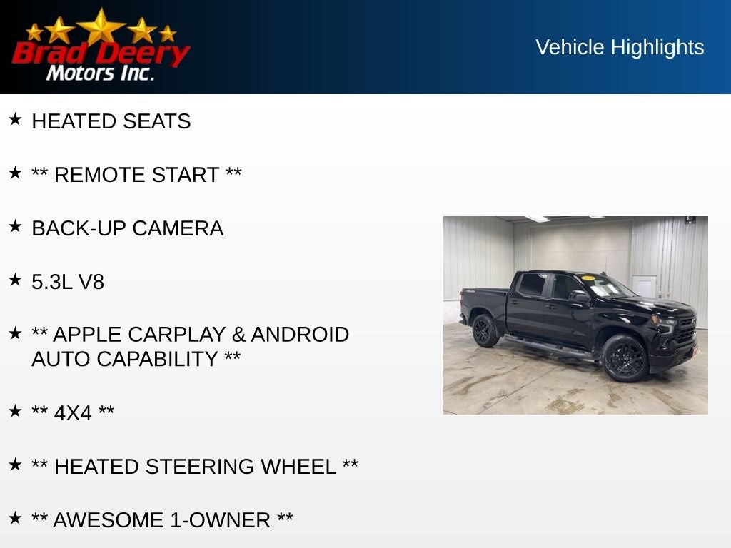 2024 Chevrolet Silverado 1500 RST Crew Cab 4X4