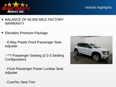 2026 GMC Acadia Elevation