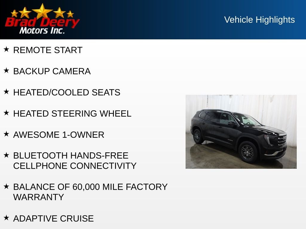 2025 GMC Acadia Elevation