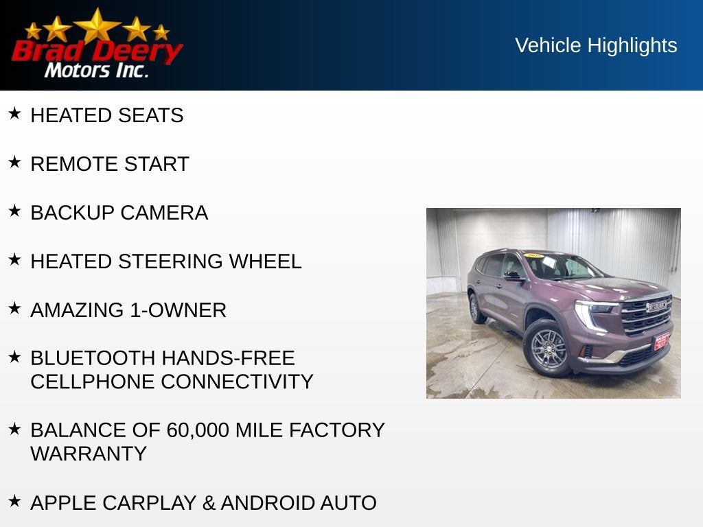 2025 GMC Acadia Elevation