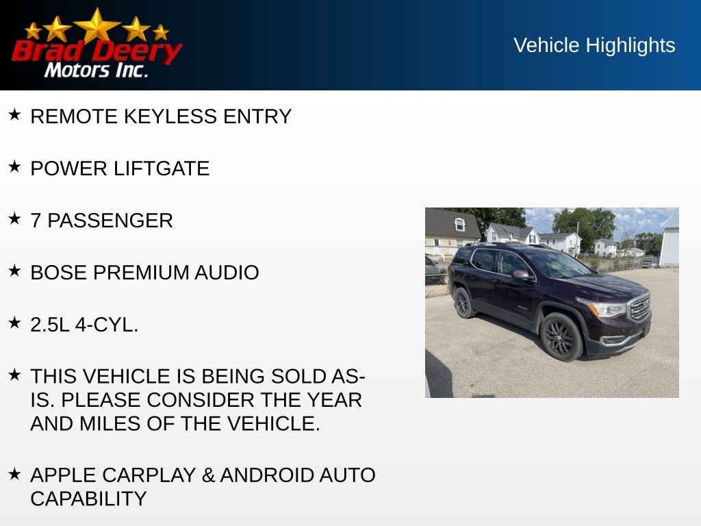 2017 GMC Acadia SLT-1
