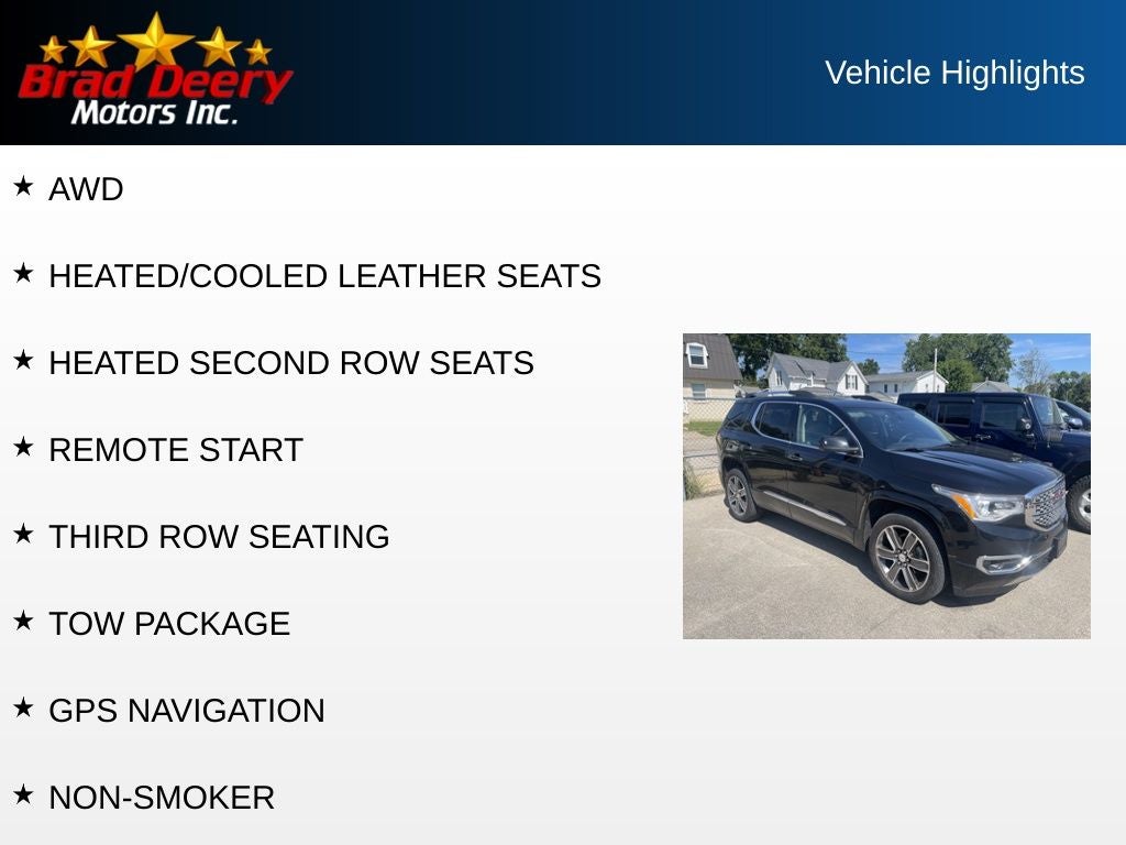 2018 GMC Acadia Denali
