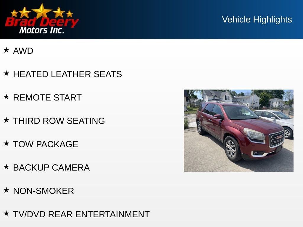 2016 GMC Acadia SLT-1