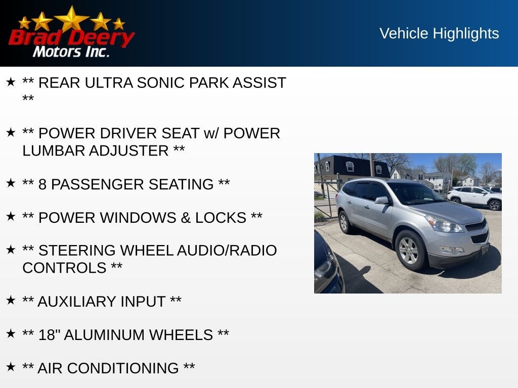 2012 Chevrolet Traverse LT