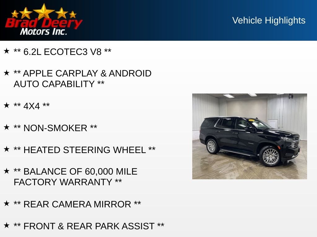 2023 Chevrolet Tahoe High Country 4WD