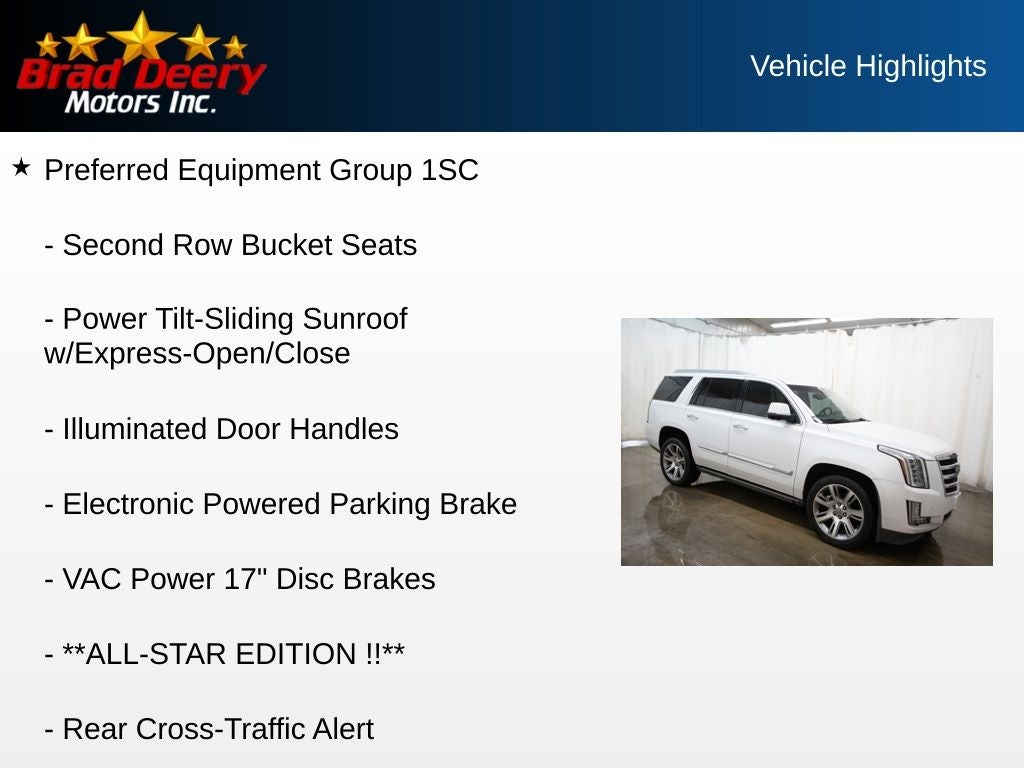 2016 Cadillac Escalade Premium