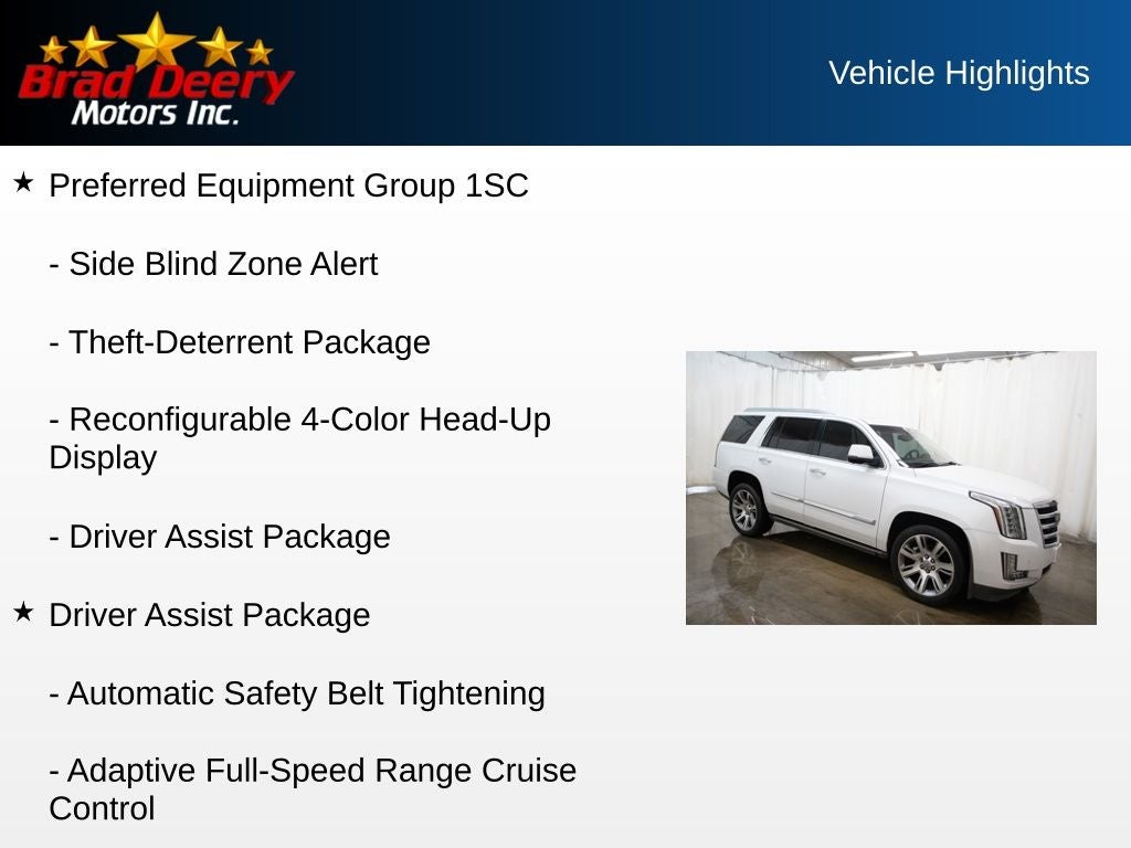 2016 Cadillac Escalade Premium