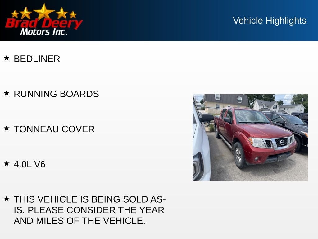 2016 Nissan Frontier SV