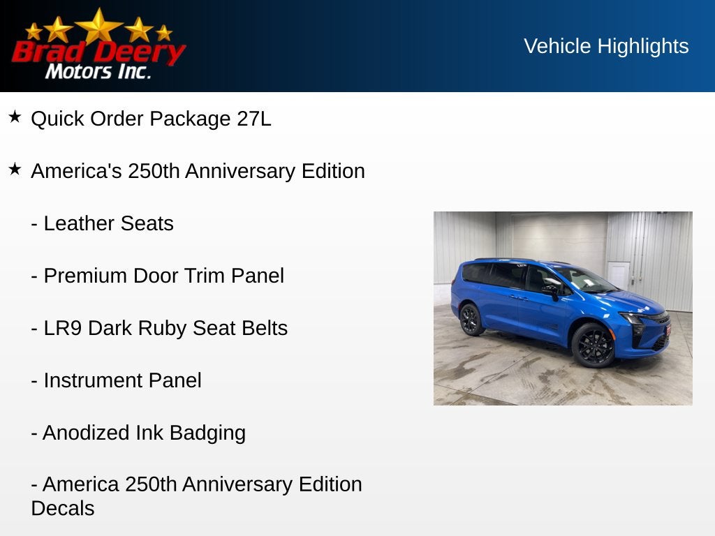 2027 Chrysler Pacifica Select