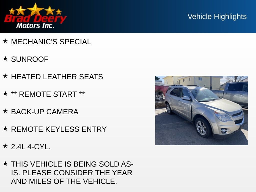 2015 Chevrolet Equinox LT 2LT