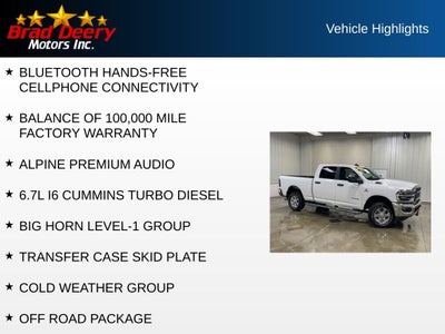 2025 RAM 2500 Big Horn Crew Cab 4X4 Diesel