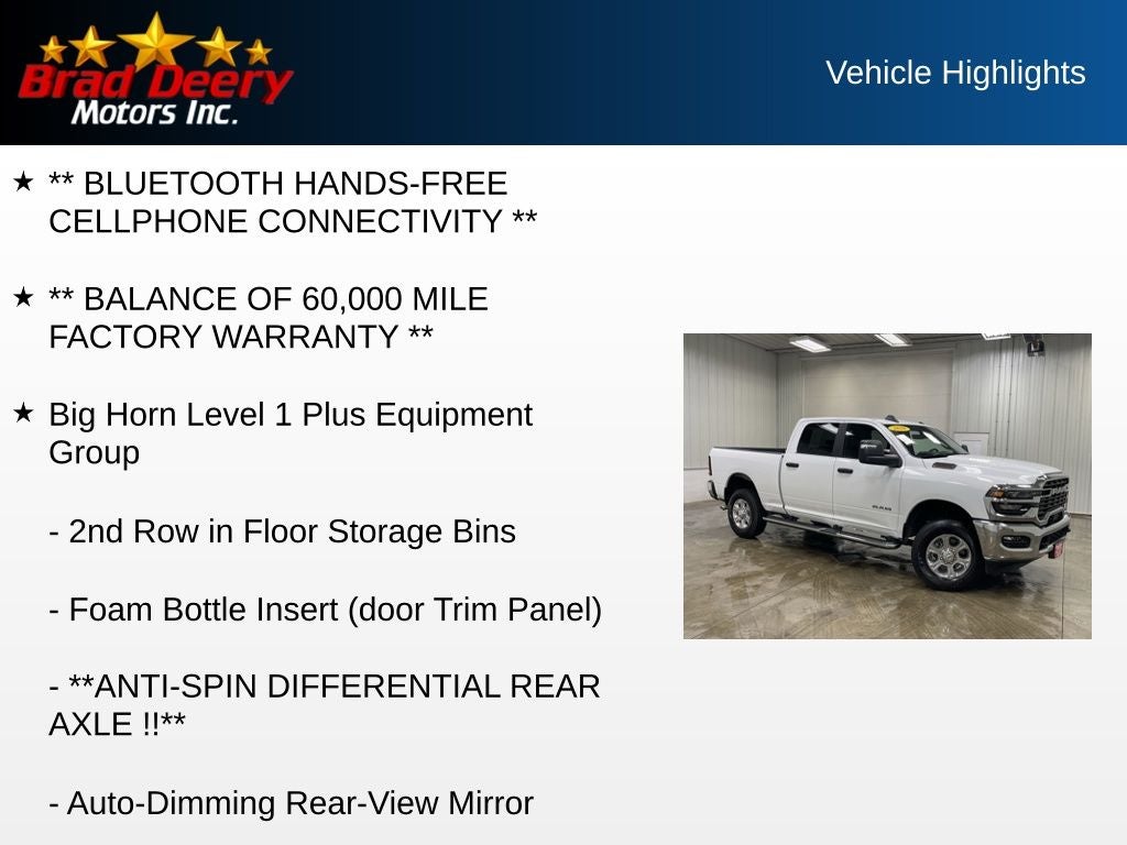 2026 RAM 2500 Big Horn Crew Cab 4X4