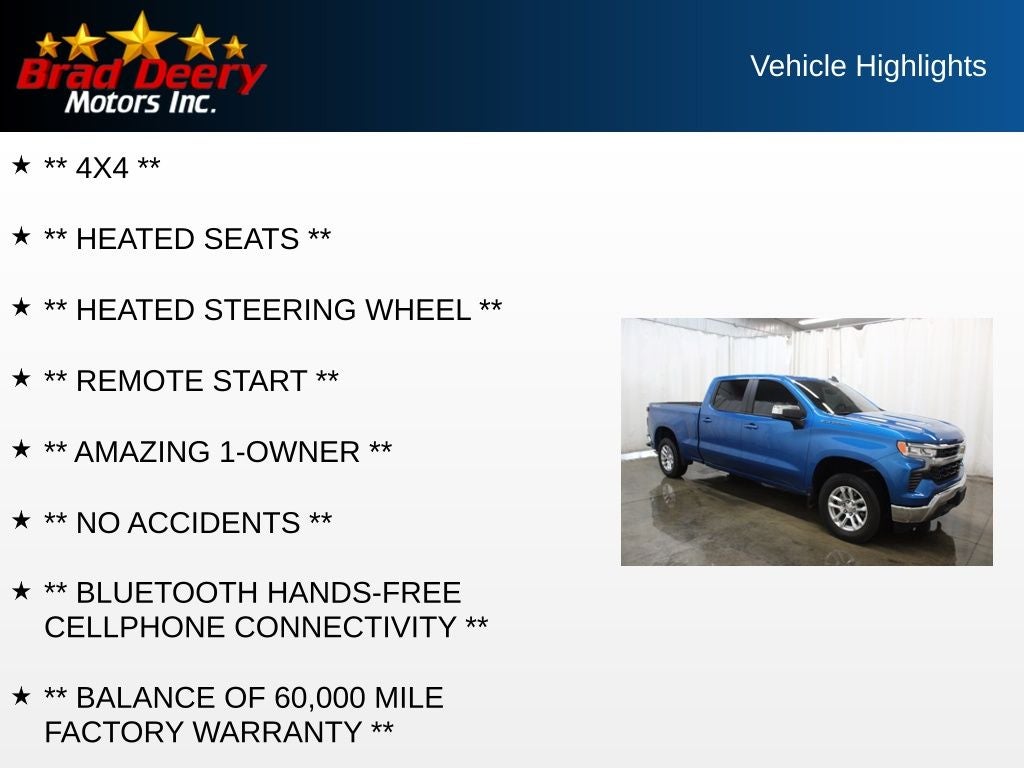 2024 Chevrolet Silverado 1500 LT Crew Cab 4X4