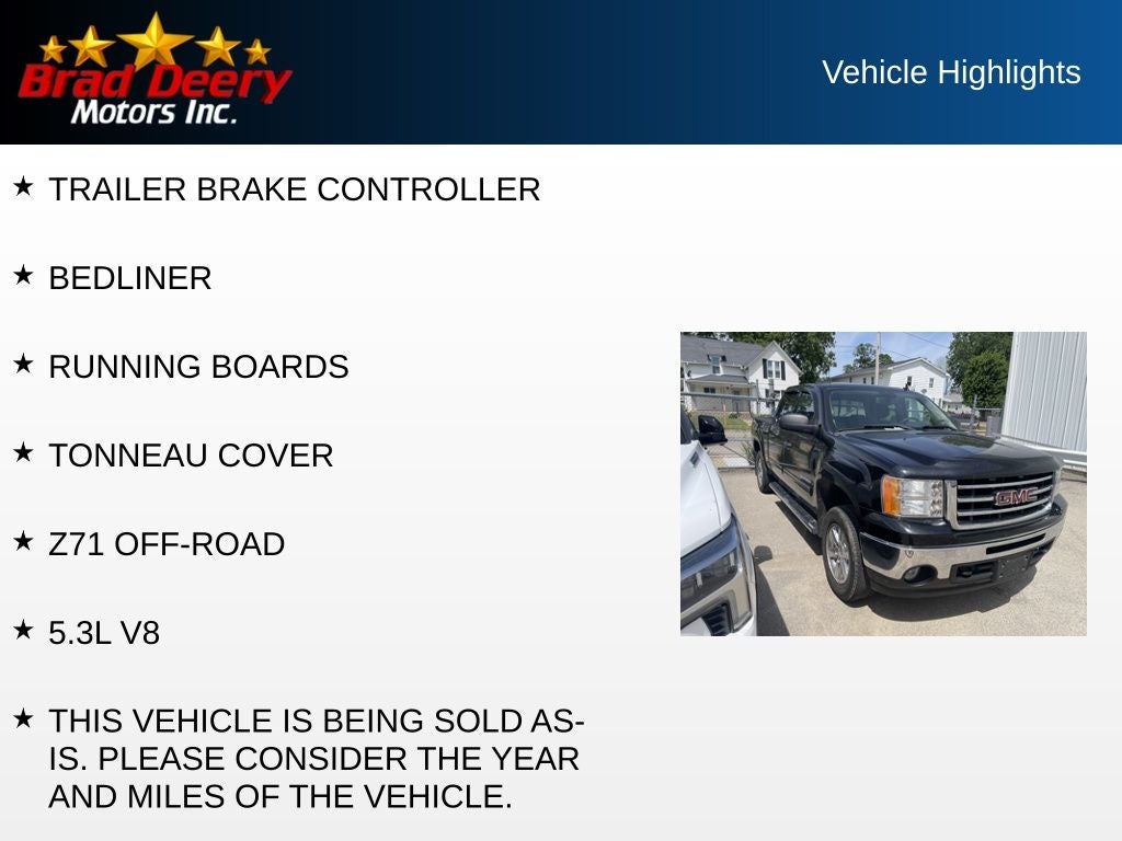 2012 GMC Sierra 1500 SLE