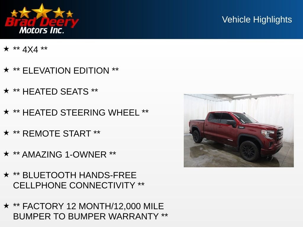 2022 GMC Sierra 1500 Limited Elevation Crew Cab 4X4