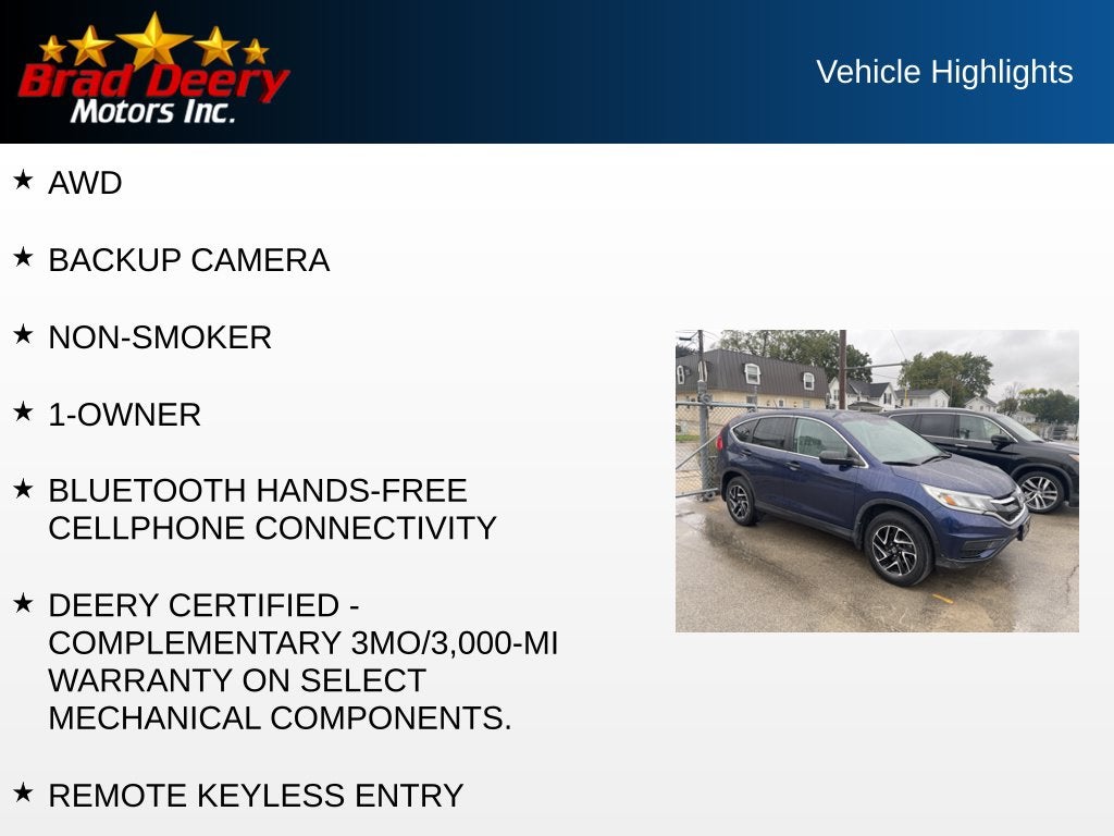 2016 Honda CR-V SE