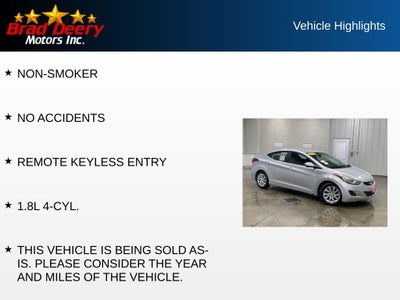 2013 Hyundai Elantra GLS