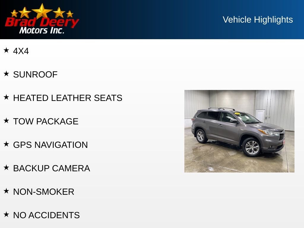 2015 Toyota Highlander XLE V6