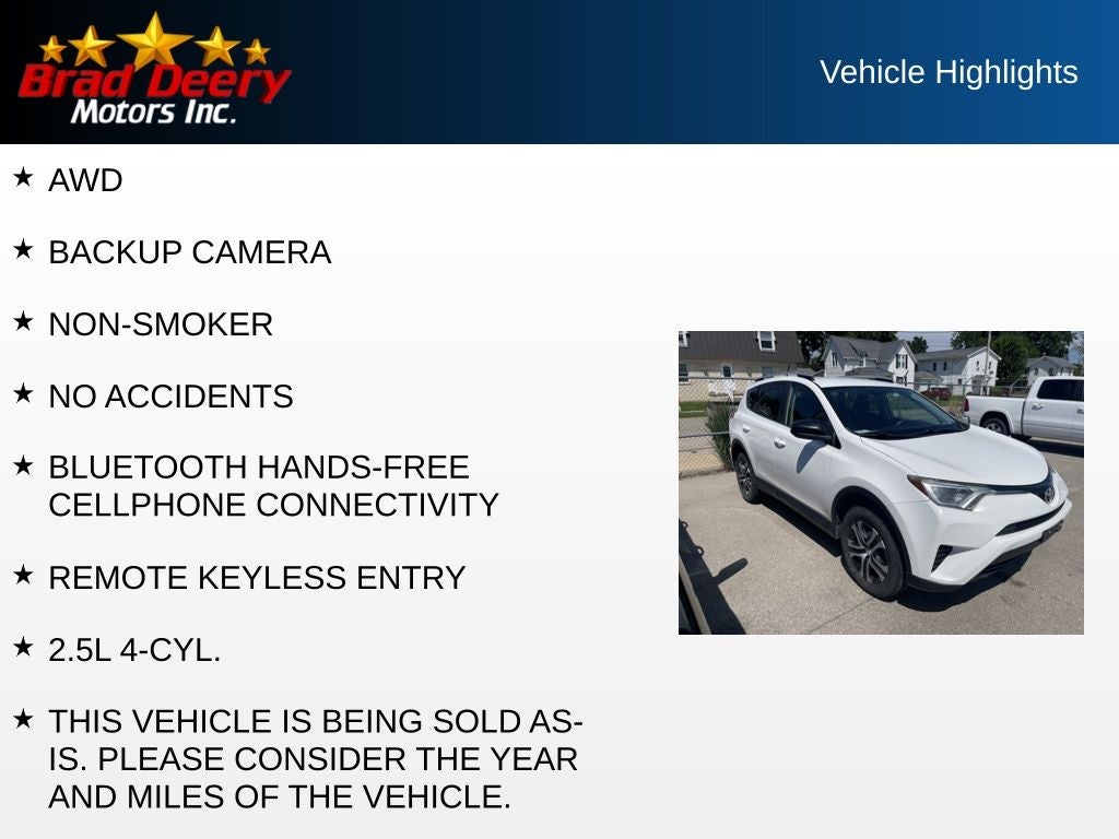 2016 Toyota RAV4 LE