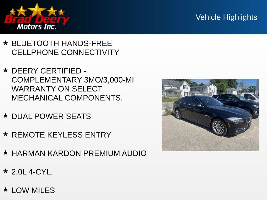 2015 BMW 5 Series 528i xDrive
